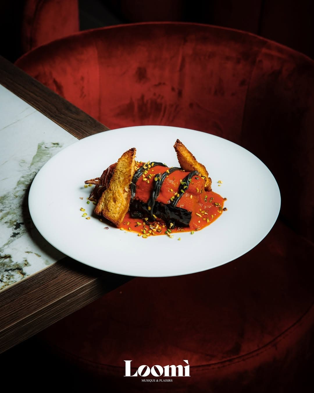 Piatto gourmet - Calamaro al nero di seppia